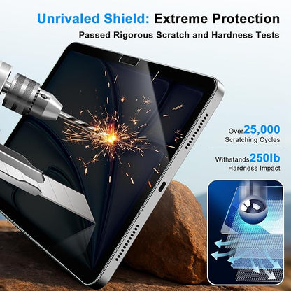 Privacy Screen Protector for iPad Air 11 Inch M3 M2 (7th&6th Generation, 2025/2024), Anti-Spy Tempered Glass Film for iPad Air11 Inch, Touch Sensitive，Bubble Free, Case Friendly, 1 Pack