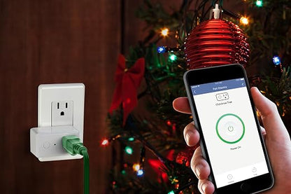 Feit Electric Smart Wi-Fi Plug, Compatible with Alexa and Google Home | No hub required, 2.4 Ghz Network Only, Remote Control From Anywhere 15 Amp, Indoor Outlet for Home Appliances, 3 Pack