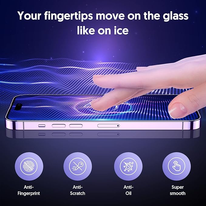 Fotbor for iPhone 14 Pro Privacy Screen Protector, [2 Pack] Privacy Screen iPhone 14 Pro, Anti Spy Private Full Coverage, Shockproof Anti-Scratch 9H Tempered Glass, iPhone 14 Pro Accessories 6.1 Inchd