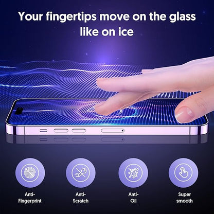Fotbor for iPhone 14 Pro Privacy Screen Protector, [2 Pack] Privacy Screen iPhone 14 Pro, Anti Spy Private Full Coverage, Shockproof Anti-Scratch 9H Tempered Glass, iPhone 14 Pro Accessories 6.1 Inchd