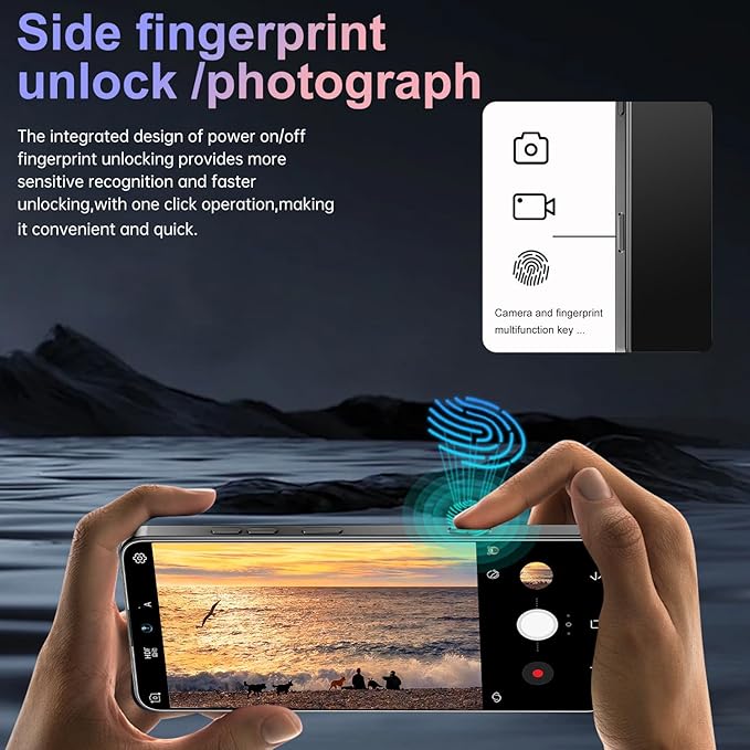17PM Smartphone: Snapdragon 8 Gen 3, 12GB RAM + 512GB Storage, 7000mAh Battery, 6.99-inch Display, 68MP+108MP Camera, Android 15, 5G, Dual SIM - Superior OS Outperforms Competitors (Black)