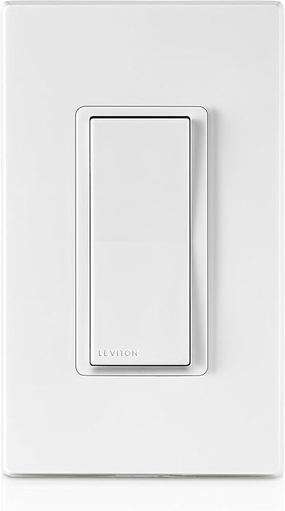Leviton Decora Smart Switch with Z-Wave Technology, DZ15S-R52, White with Ivory and Light Almond Faceplates