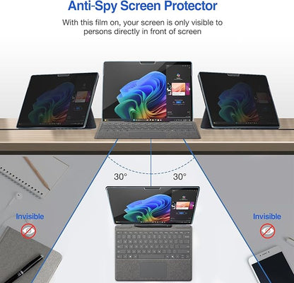 ProCase Privacy Screen Protector for Surface Pro 11 13 Inch 2024, Anti-Spy Tempered Glass Film Guard for 13" Surface Pro 11 2024 Release