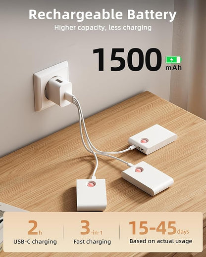 EZVALO 3 Pack Motion Sensor Night Lights, Sync LED Stair Lights Indoor, 1500mAh Rechargeable, Magnetic & Dimmable, 3000K Soft White, Portable Nightlight for Hallway, Stairs, Bathroom, Bedroom