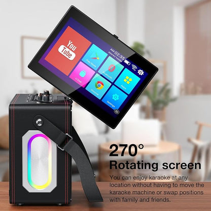 Smart Karaoke Machine with Lyrics Display, Built-in 14.0" Touch Screen