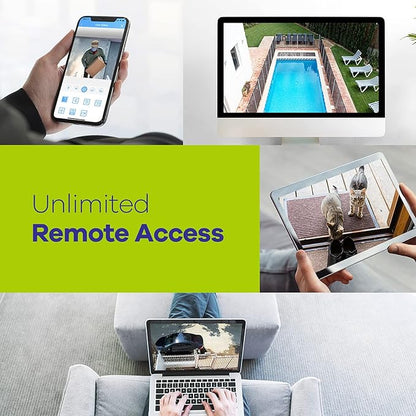 SANNCE 8CH 4K PoE Security Camera System - 8CH 8MP NVR Security System with 4pcs Wired 3MP Bullet Surveillance Cameras for 24/7 Recording, Smart Playback, Instant Email Alert with Images, NO HDD