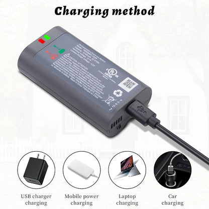 2-Pack Digital Battery Replacement for myQ Smart Garage Video Keypad Alarm System, Rechargeable Battery Compatible with MYQ 18650MH1-1S2P with Micro-USB Charging Cable, 3.7V 6100mah/22.57Wh