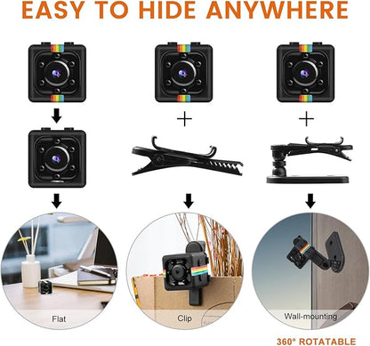 Mini Camera, 1080P No WiFi Small Security Camera, Spy Camera