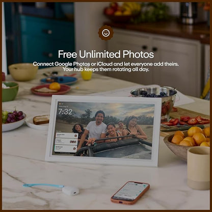 Greenlight Family Hub 15.6" Digital Wall Calendar with Touch Screen Display | Sync all family schedules, chores, grocery lists, and free unlimited photos with one 15.6" smart home hub