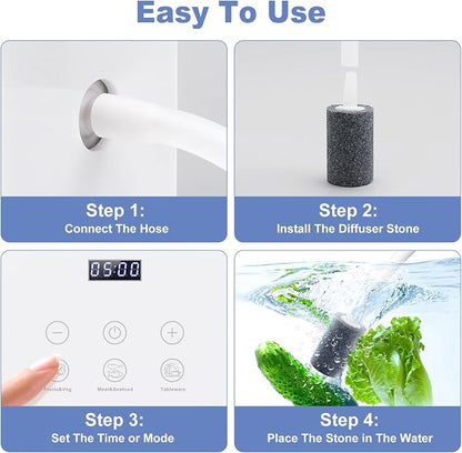 Ozone Machine Generator for Water and Air, 1000mg/h Fruit Produce Purifier