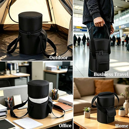 Carrying Bag for LEVOIT Core Mini-P Air Purifiers, Portable Core Mini-P Air Purifiers Travel Case Bag With Accessory Pocket & Handle, Travel, Hotel, Camping, Car, Home, Office (Black)