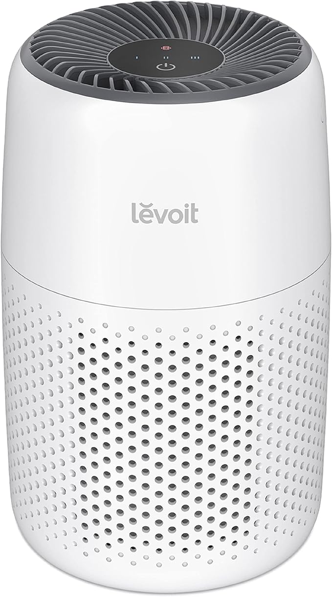 LEVOIT Air Purifiers, 1005 sq.ft, White & Air Purifiers for Bedroom Home, HEPA Freshener Filter Small Room Cleaner with Fragrance Sponge, White