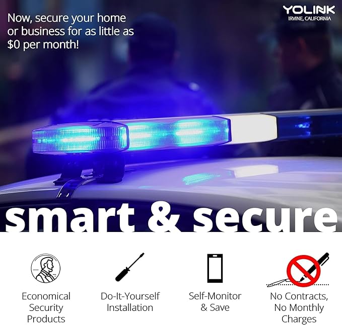 Outdoor Alarm Controller 2, Battery-Powered Siren/Alarm/Relay Controller, 12VDC Out, Up to 1/4 Mile Open-Air Range, 110dB Siren Included, YoLink Hub Required for Full-Functionality!