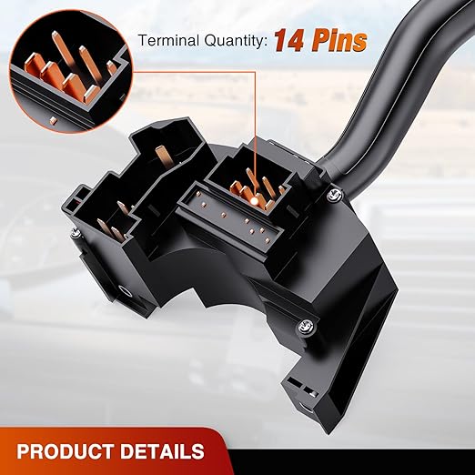Nilight Turn Signal Switch Compatible with 1997 1998 Ford F150 F250 1997 F350 1999-2004 F250 F350 Super Duty 1997-1998 E150 E250 E350 Econoline Multifunction Combination Lever Switches