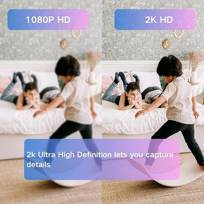 2026 Upgraded Hidden Camera - Outlet Camera - HD 2K Mini Wireless Nanny Cam Security Camera with Motion Detection - 120° Wide Angle for Discreet Home Indoor Security(Grey+128G SD Card)