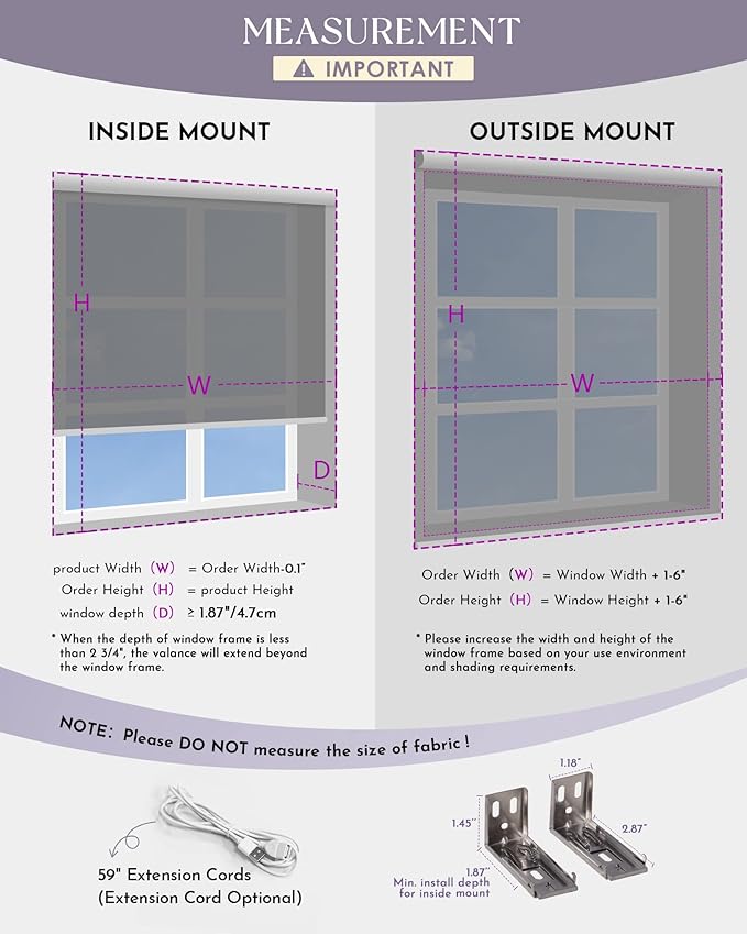 Graywind Motorized Roller Shades Work with Alexa Google Smart Blackout Shades with Remote Insulated Triple Weaved Fabric Window Blinds with Valance for Smart Home Office, Customized Size (Coffee)