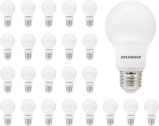 Sylvania LED A19 Light Bulb, 60W Equivalent, Efficient 8.5, 10 Year, W, 5000K, 800 Lumens, Frosted, Daylight (74766) (Pack of 1, 24 Count Total)
