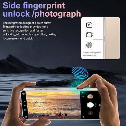 17PM Smartphone: Snapdragon 8 Gen 3, 12GB RAM + 512GB Storage, 7000mAh Battery, 6.99-inch Display, 68MP+108MP Camera, Android 15, 5G, Dual SIM - Superior OS Outperforms Competitors (Gold)