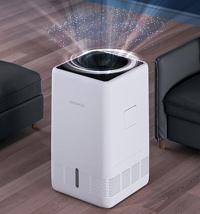 Negative ion Silent and Mist-Free air purifier 6 liters large capacity top water bedroom and large room household humidifier