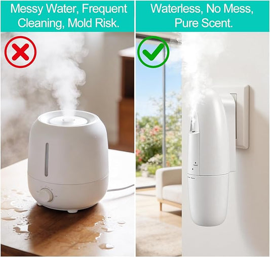 Plug-in Waterless Essential Oil Diffuser, 400-800 Sq.Ft Smart Nebulizing Scent Air Machine with App Control (Bluetooth), 100ml Capacity, Leak-Proof, for Home, Hotel, Office, Spa