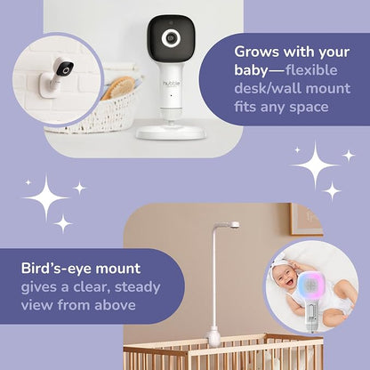 HUBBLE CONNECTED SkyVision AI Pro Baby Monitor Camera, HD 5" Home Display