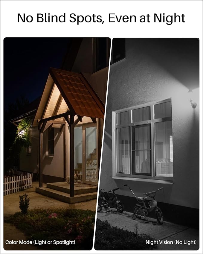 WUUK Security Cameras Wireless Outdoor, Indoor Home Surveillance System, 2K, No Monthly Fee, Motion Alert, Night Vision, 2.4/5 GHz WiFi, 32G Local Storage, Compatible with Alexa & Google, 2-Camera Kit