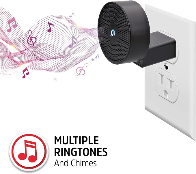 Energizer Connect Smart 1080p Security Video Doorbell Wired & Chime, Requires Existing Doorbell Wires, 2-Way audio, Cloud Storage, Remote Access, Voice control works with Alexa & Google Assistant
