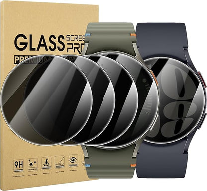 Suoman 4-Pack for Samsung Galaxy Watch 6/7 44mm Privacy Screen Protector, [Anti-peeping] 9H Hardness Ultra-thin Tempered Glass Screen Protective Film