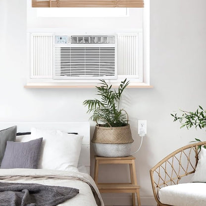 Keystone 23,200 BTU Window Air Conditioner with 16,000 BTU Supplemental Heat and Dehumidifier, 230V, Window AC for Large Rooms up to 1,500 Sq.Ft. with Smart Remote Control