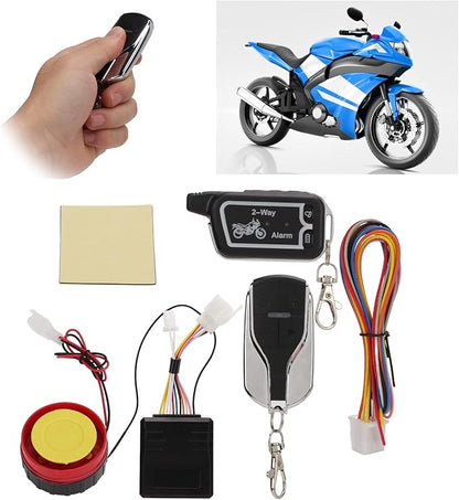 Motorcycle Alarm,Alarmanlage Und Fernstart,Motorcycle Two Way Alarm System Vibration Sound Alert LCD Remote Control Anti Theft Robbery Energy Saving,Alarm System