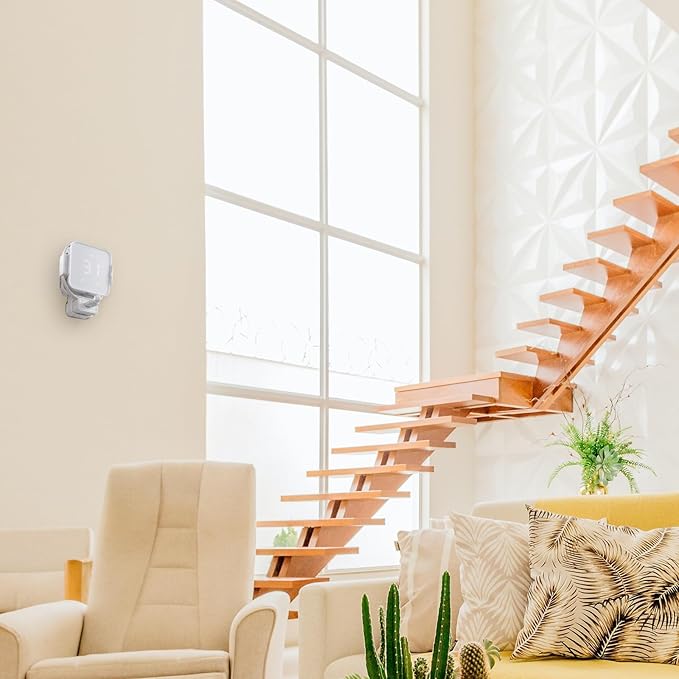 HOLACA Outlet Wall Mount for SwitchBot Hub 2 (2nd Gen) WiFi Thermometer Hygrometer, IR Remote Control, Smart Remote and Light Sensor, Easily Be Moved-Saving Space-No Messy Wires and Screws