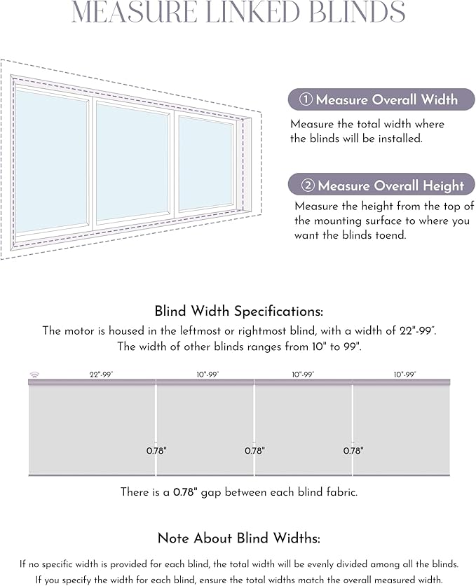 Graywind Smart Coupled Roller Shades Compatible with Alexa Google Custom Size Extra Large Motorized Blinds for Windows(Striped Grey)