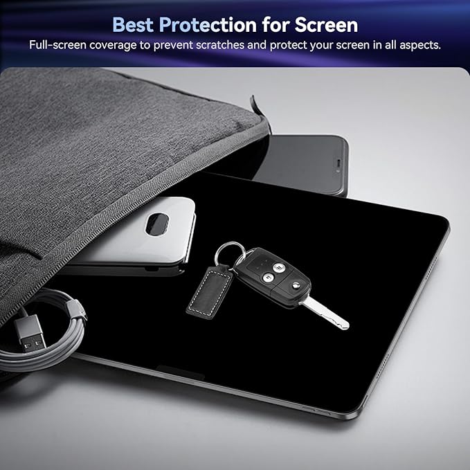 Privacy Screen Protector Compatible with iPad Pro 13 Inch M4/M5 [2024/2025 7/8th Gen], Anti Glare Blue Light Spy Filter Private, High Sensitive Bubble-Free Easy Install Black Security Screen Shield