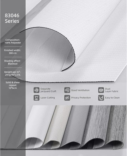 ACMEART Blackout Fabric Samples for Motorized Zebra Blinds (Multicolor)