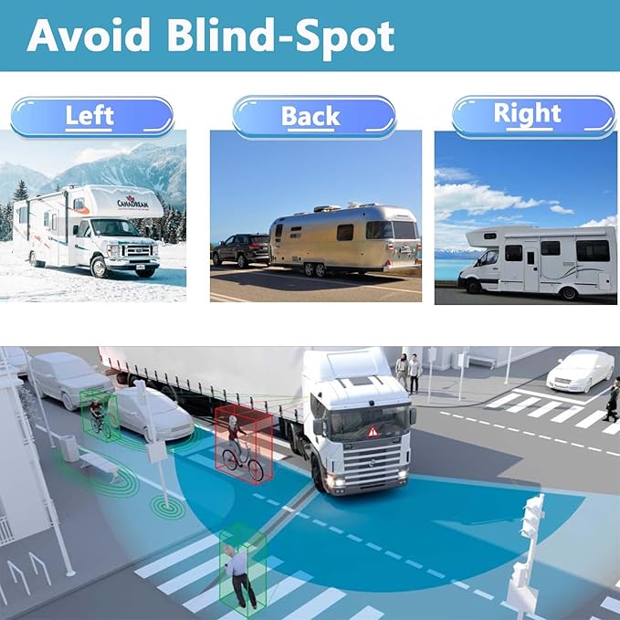 10" 1080P AHD Wired Reverse Rear View Backup Camera System,Guide line,IP69K No Water Leakage Camera, Night Vision, Vibration-Proof 10G for Tractor/Truck/Excavator/Caravan/Skid Steer/Heavy Equipment