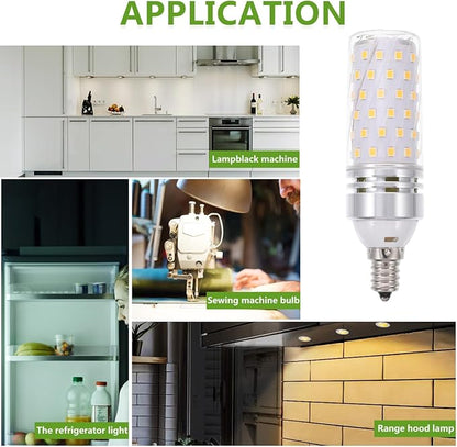 Mikikit 2pcs Led Light Bulbs Warm Replacement for Light Bulb Socket Base for Bedroom