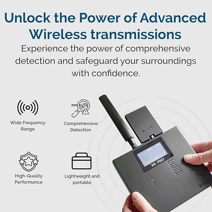 MEFF M1-PRO Professional All-in-One Near-Field Detection Kit – 0–20 GHz Signal Detector for Hidden Devices, GPS Trackers, and Wireless Surveillance Signals