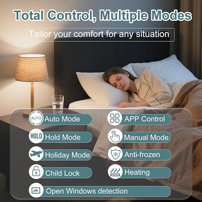 HEATIT WiFi Programmable Thermostat for Electric Floor Heating, Touchscreen