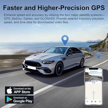 Mangoal 4K Dash Cam Custom fit for Mazda 3 2019 2020 2021 2022 2023(Model A), UHD 2160P Video, Free App & WiFi, GPS, 64GB Card