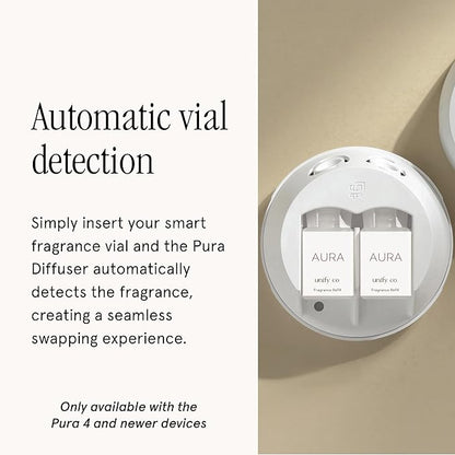 Pura & Unify Co. Home Scent Refill - Smart Air Diffuser - Long-Lasting Luxury Fragrance per Refill - Home Essential - Clean & Safe Diffuser Fragrance - 2 Pack, Aura