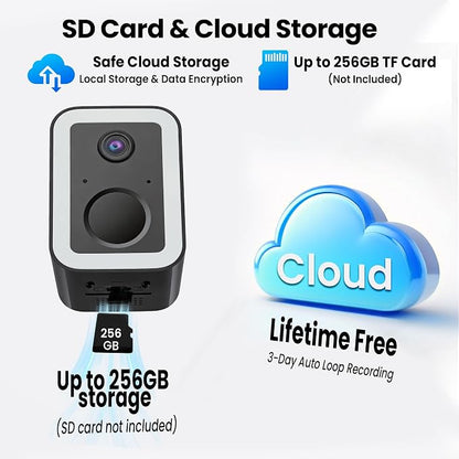 aidowocam Solar Power Outdoor Cameras Wireless Security Camera with Color Night Vision, WiFi 5G & 2.4G (2 Pack/Solar Panel)