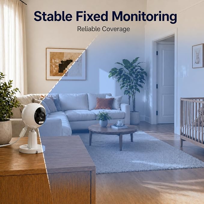 Cameras for Home Security Indoor, 3MP Indoor Security Camera, Motion Detection, Color Night Vision, 5G/2.4G WiFi, 2-Way Audio, Plug-in, SD/Cloud Storage, Baby Monitor, Pet Camera (2 Pack)