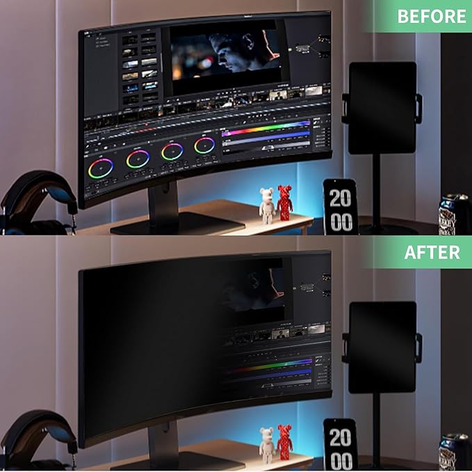 34 Inch Curved Computer Privacy Screen Filter for 21:9 Widescreen Computer Monitor Screen Protector Computer Screen Privacy Shield Anti Glare
