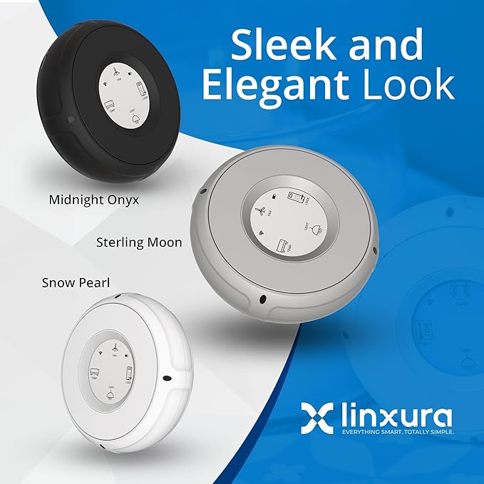 Smart Home Controller + Bluetooth Controller - Works with Alexa, Google Home, Home Assistant, SmartThings, lights, thermostats and more - Programmable & Customizable Buttons, (Snow Pearl)