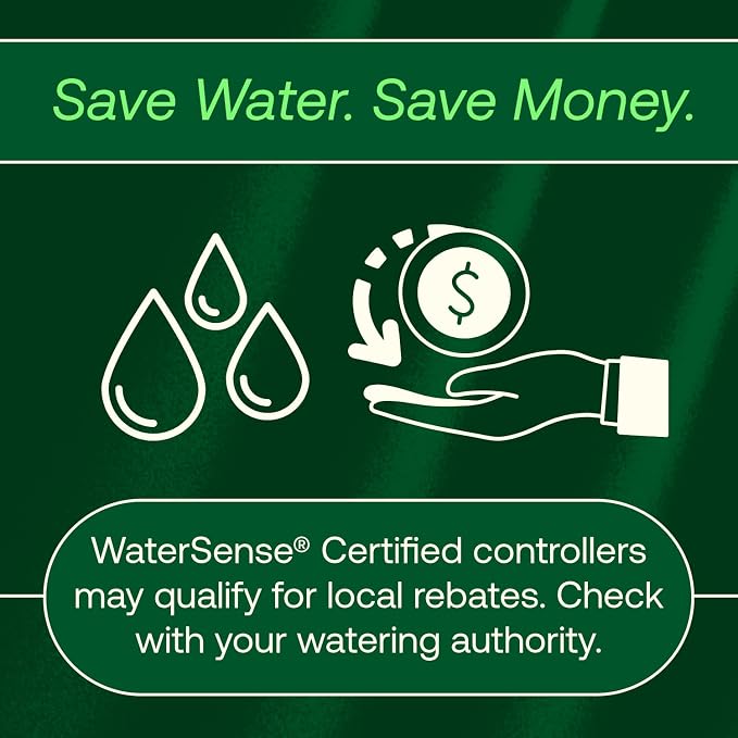 Rain Bird TRU8IW Irrigation Controller, Smart WiFi, Indoor, 8-Station