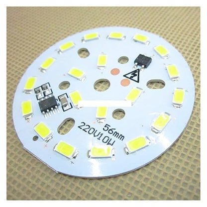 1pcs ac 220v SMD 5730 LED Lamp Bulbs PCB, Dimmable Integrated Smart IC Driver 3w 5w 7w 10w 12w 15w 18w 24w White & Warm White(Warm White,24W)