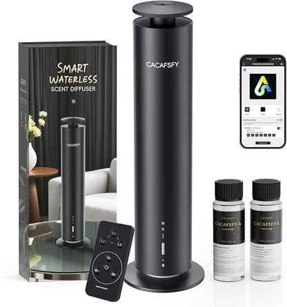 The CACAFSFY Waterless Scent Diffuser Starter Kit -Include 2x120ml Essential Oils,Suitable for Home and Hotel Series Air Diffuser, 1000 Square Inches of Coverage,Remote Control-Hotel Scent Diffuser