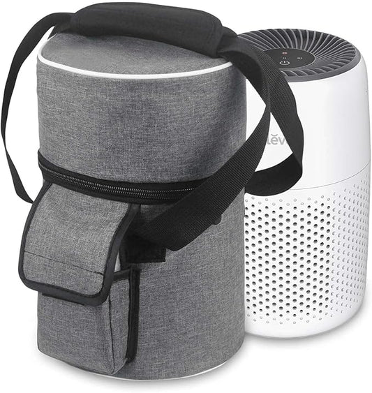 Carrying Bag for LEVOIT Core Mini-P Air Purifiers, Portable Core Mini-P Air Purifiers Travel Case Bag With Accessory Pocket & Handle, Travel, Hotel, Camping, Car, Home, Office (Gray)