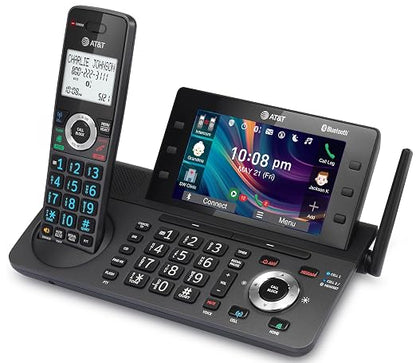 AT&T DECT 6.0 Cordless Home and Business Phone with Answering Machine, 5" Large Color Display, One-Touch Shortcut, Conference, Intercom, Smart Call Blocker, Bluetooth Connect to Cell: DLP73190