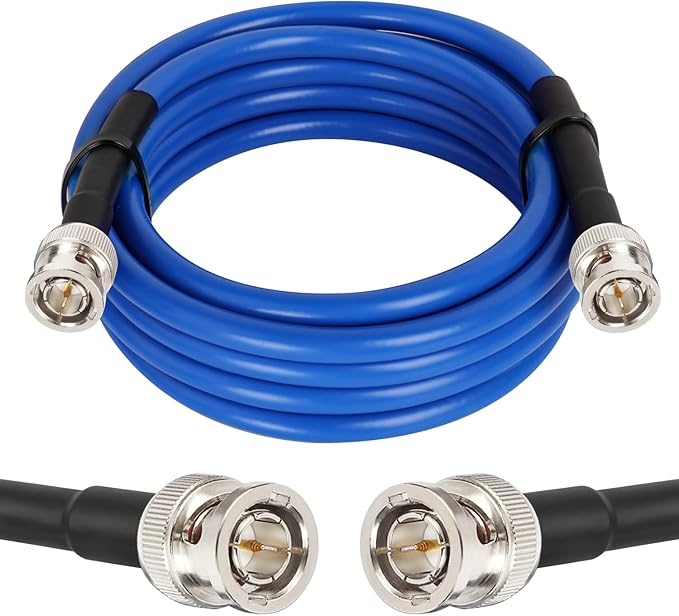XRDS -RF 12G SDI Cable 10FT, SDI Video Cables 3G/6G/12G 75ohm BNC Male Cable Supports HD-SDI/3G/6G-SDI/4K/8K for Video Security Camera Converter